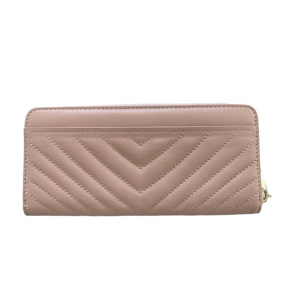 Kate Spade Amelia Slim Continental Lamb Leather Wallet in Pale Pink Zip Around - Picture 2 of 10